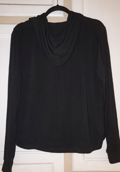 John Galt Women's Cropped Hooded Sweatshirt - Picture 3 of 7